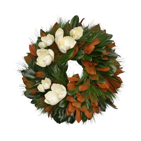The Dove Wreath - Two Small & Two Large Flowers